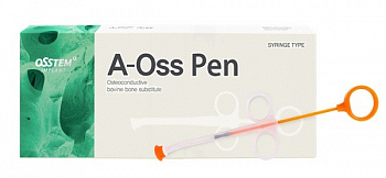 Костнозамещающий материал животного происхождения A-Oss Pen Ø 5.4 мм. 1.0-2.0 мм. - 0.25 г. L Osstem