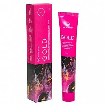 Зубная паста White Secret Gold отбеливающая, 75 мл.