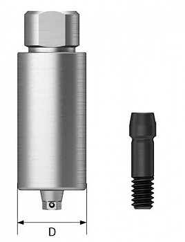 Абатмент двухкомпонентный TS Pre-Milled Arum стандарт 6-гранник d-10 мм. Osstem 